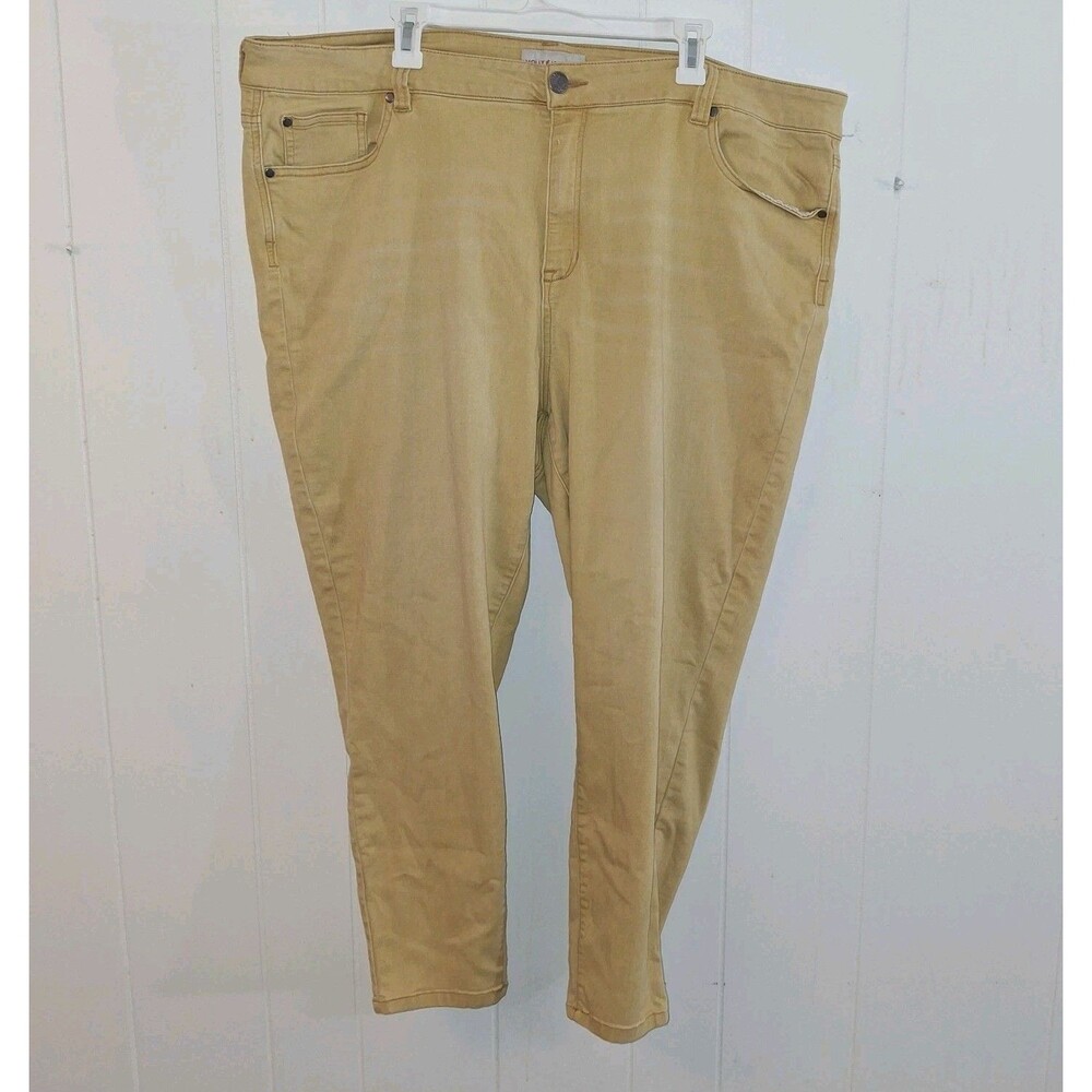 Molly & Isadora Womens Sz 26W Ankle Skinny Jeans Harvest Dark Pants Stretch
